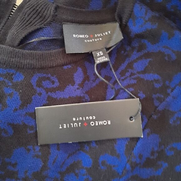 Romeo And Juliet Couture Floral Print Sweater Dress - Picture 2 of 3